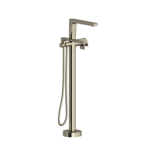 RIOBEL TOD39 Ode 2-Way Type T (Thermostatic) Coaxial Floor-Mount Tub Filler With Hand Shower Trim