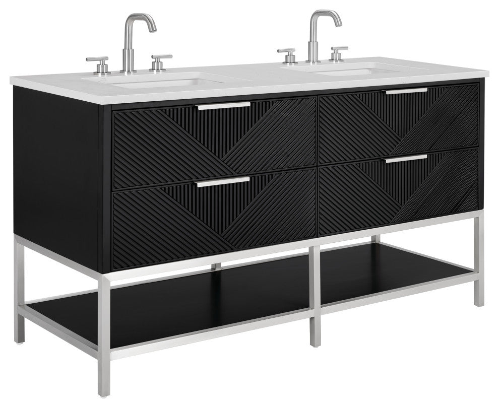 BEMMA V-DM60DFM Diamond 60" Bath Vanity