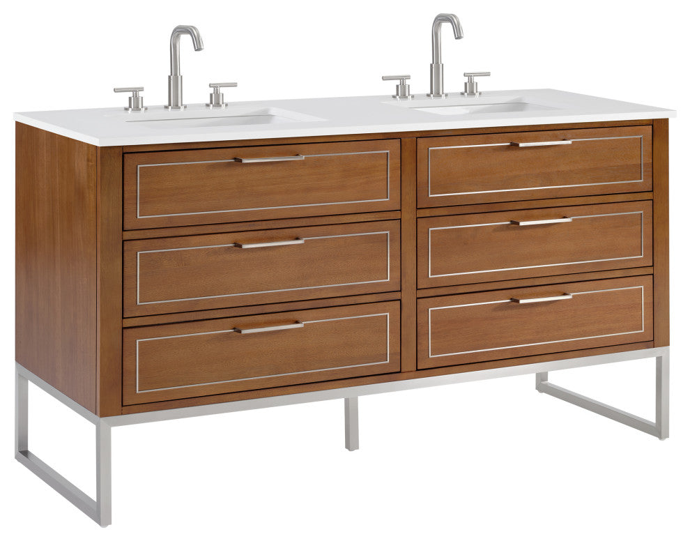 BEMMA V-MK60DFM Markham 60" Bathroom Vanity