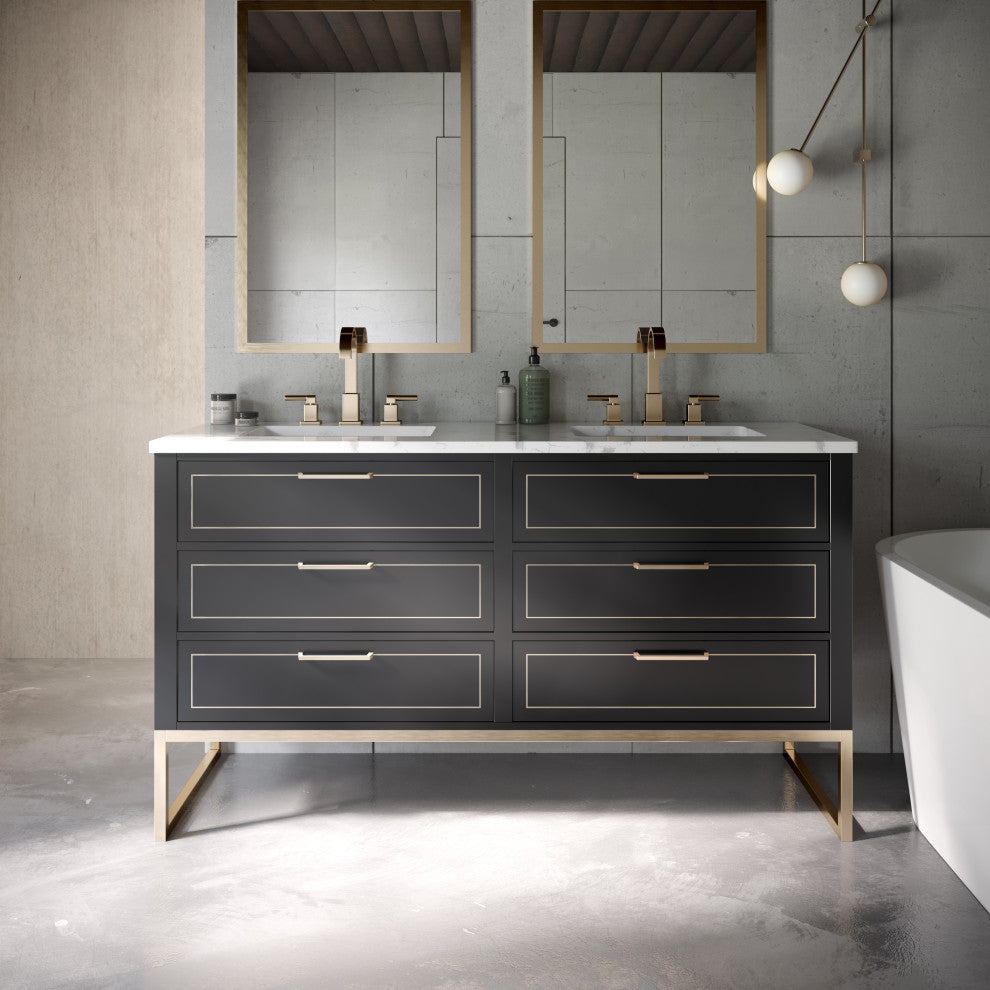 BEMMA V-MK60DFM Markham 60" Bathroom Vanity