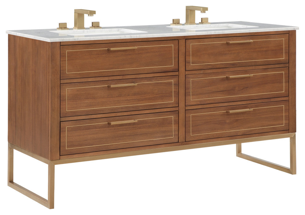 BEMMA V-MK60DFM Markham 60" Bathroom Vanity