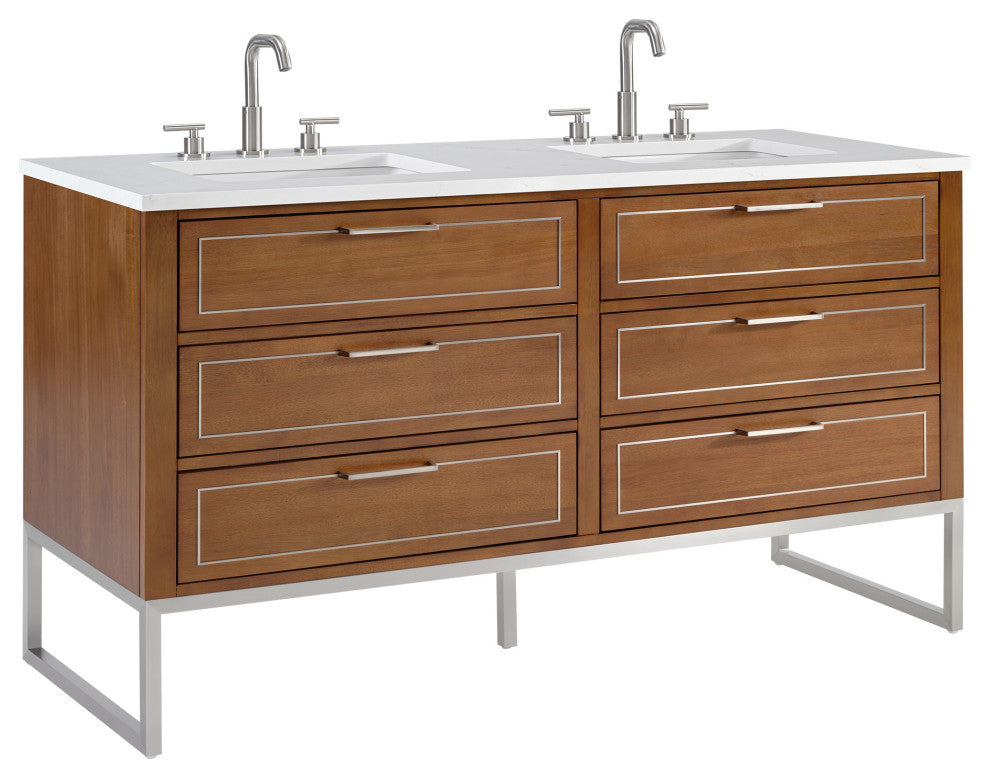 BEMMA V-MK60DFM Markham 60" Bathroom Vanity