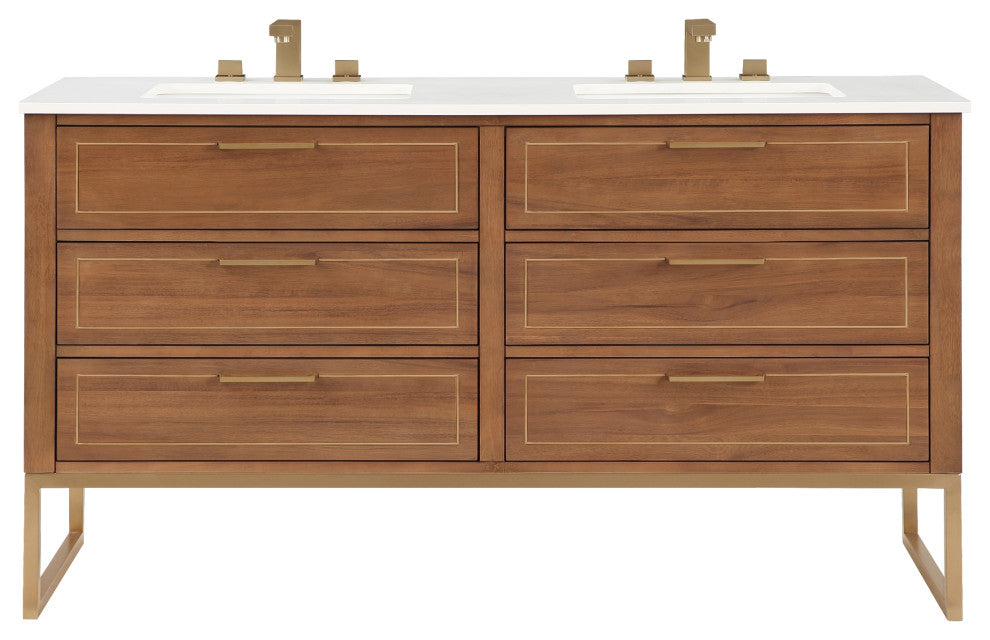 BEMMA V-MK60DFM Markham 60" Bathroom Vanity