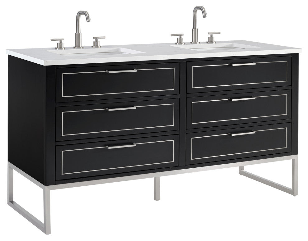 BEMMA V-MK60DFM Markham 60" Bathroom Vanity