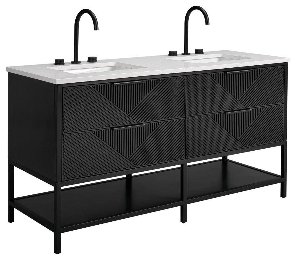 BEMMA V-DM60DFM Diamond 60" Bath Vanity