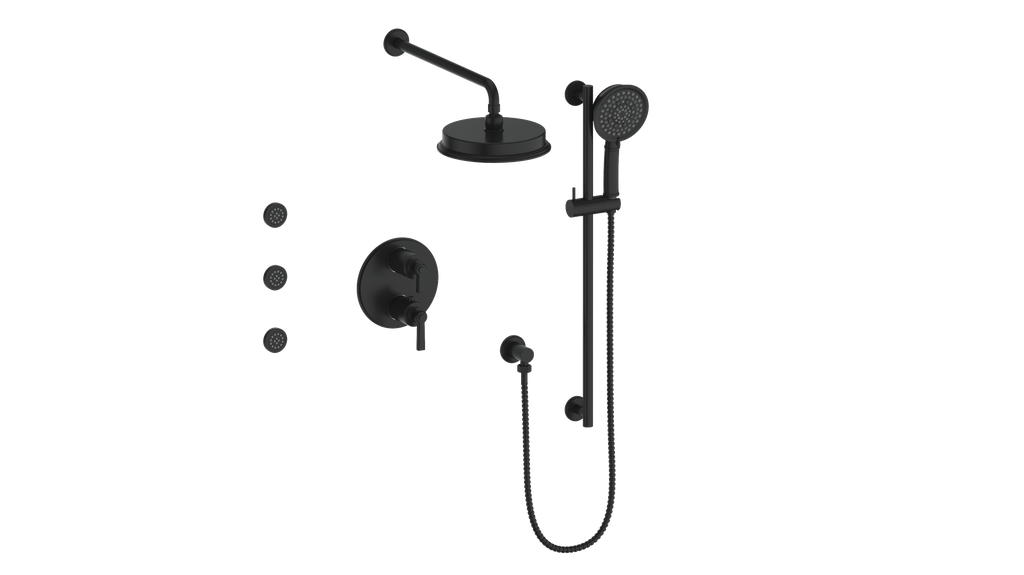 VOGT SET.Z1.320.810 Zehn 3-Way TH Shower Kit with Body Jets