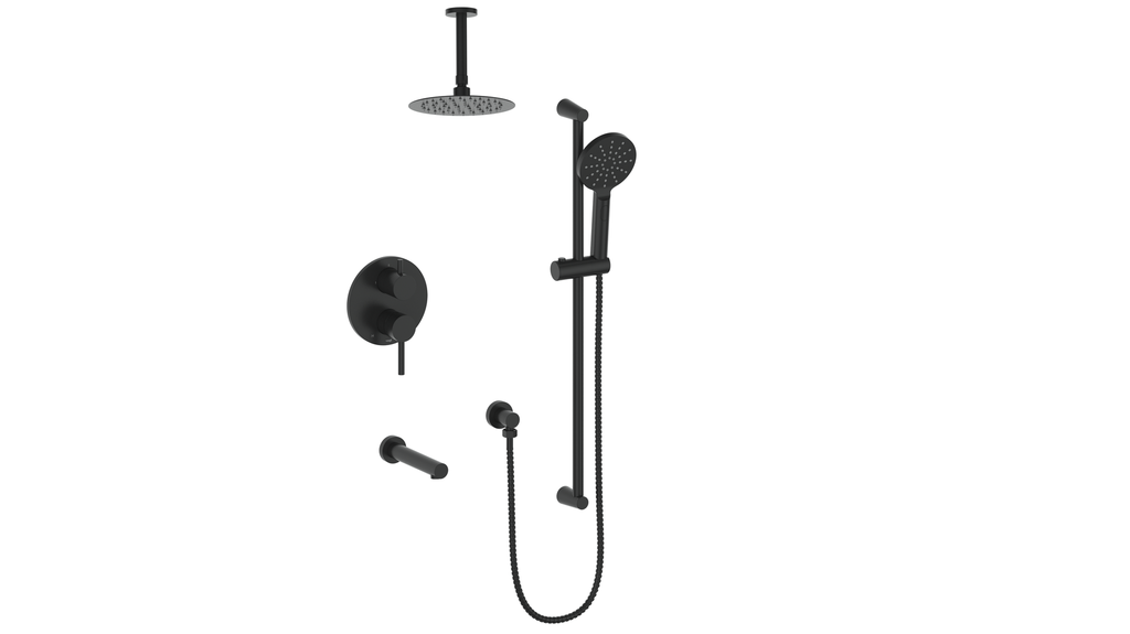 VOGT SET.WL.310.316 Worgl 3-Way PB Shower Kit with 6" Ceiling Arm