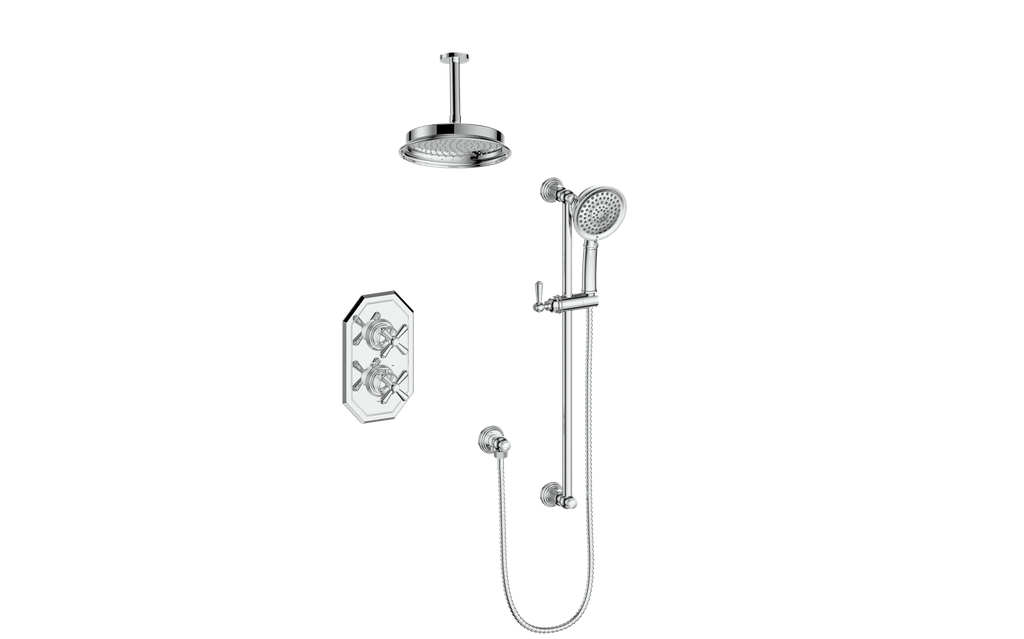 VOGT SET.C1.220.216 Carinthia 2-Way TH Shower Kit with 6" Ceiling Arm