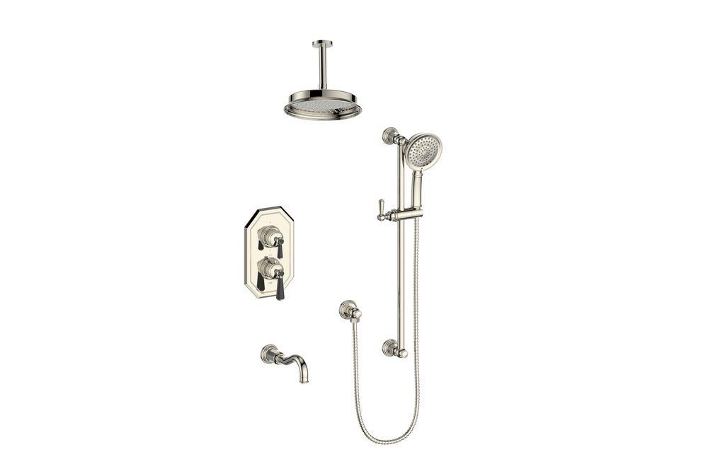 VOGT SET.C12.320.316 Carinthia 3-Way TH Shower Kit with 6" Ceiling Arm