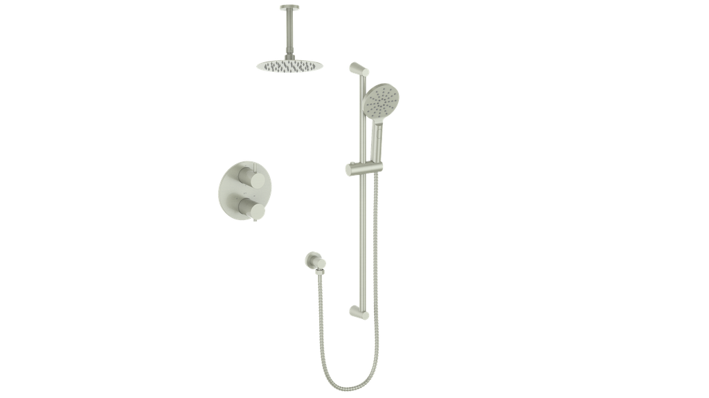 VOGT SET.WL.220.216 Worgl 2-Way TH Shower Kit with 6" Ceiling Arm