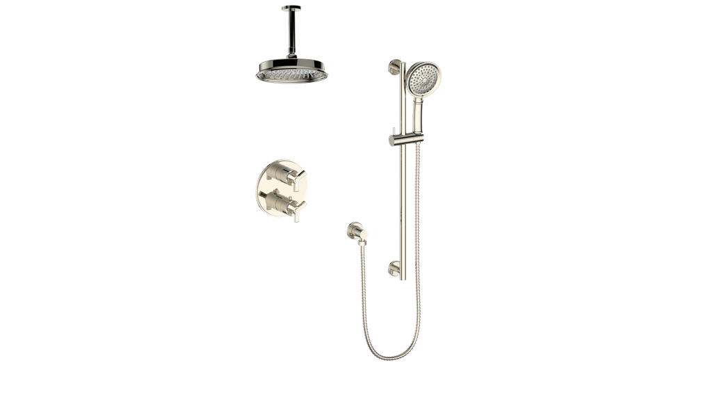 VOGT SET.Z1.220.216 Zehn 2-Way Shower Kit with 6" Ceiling Arm