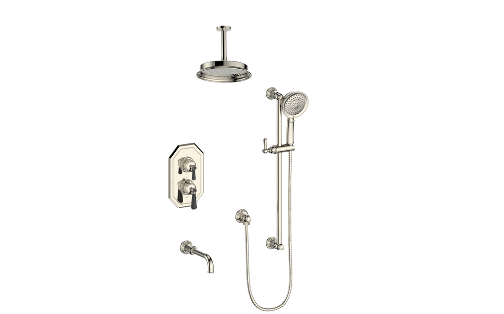 VOGT SET.C11.320.316 Carinthia 3-Way TH Shower Kit with 6" Ceiling Arm