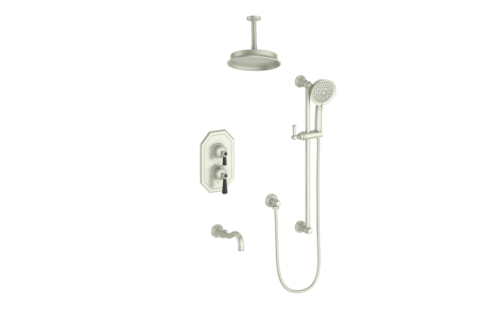 VOGT SET.C12.320.316 Carinthia 3-Way TH Shower Kit with 6" Ceiling Arm