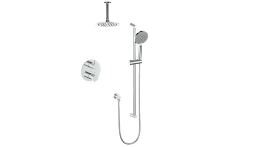 VOGT SET.WL.220.216 Worgl 2-Way TH Shower Kit with 6" Ceiling Arm