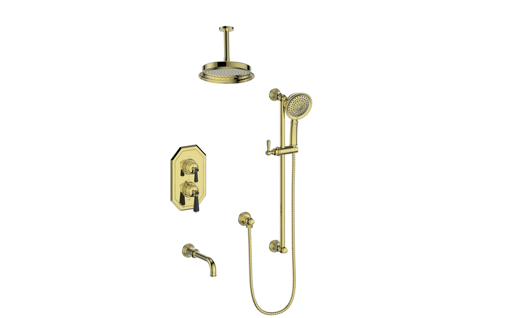 VOGT SET.C11.320.316 Carinthia 3-Way TH Shower Kit with 6" Ceiling Arm