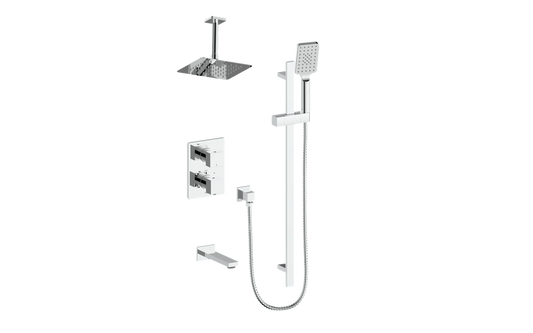 VOGT SET.KG.320.316 Kapfenberg 3-Way TH Shower Kit with 6" Ceiling Arm