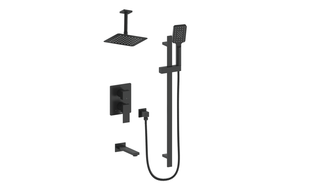 VOGT SET.KG.310.316 Kapfenberg 3-Way PB Shower Kit with 6" Ceiling Arm