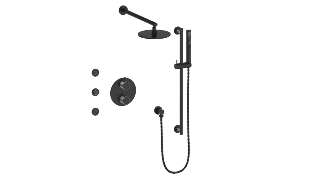 VOGT SET.DA.320.810 Drava 3-Way TH Shower Kit with Body Jets