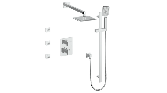 VOGT SET.KG.320.810 Kapfenberg 3-Way TH Shower Kit with Body Jets