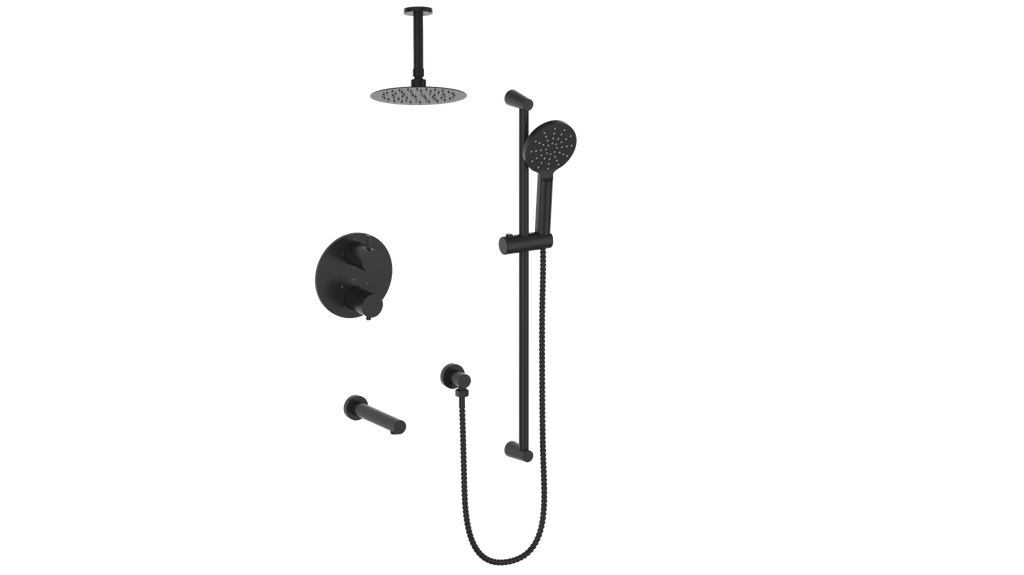 VOGT SET.WL.320.316 Worgl 3-Way TH Shower Kit with 6" Ceiling Arm