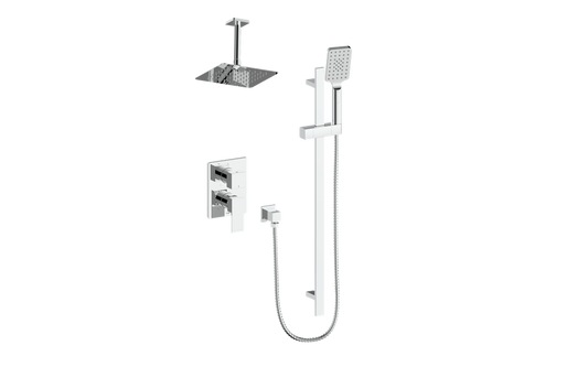 VOGT SET.KG.210.216 Kapfenberg 2-Way PB Shower Kit with 6" Ceiling Arm