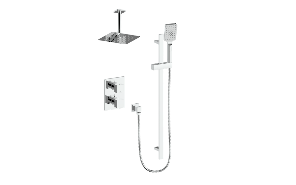 VOGT SET.KG.220.216 Kapfenberg 2-Way TH Shower Kit with 6" Ceiling Arm