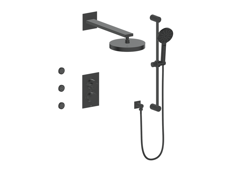 VOGT SET.M1.320.810 Mond 3-Way TH Shower Kit with Body Jets