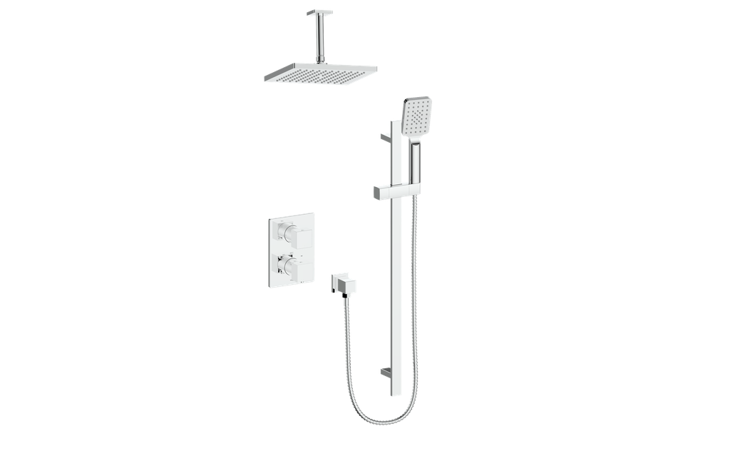 VOGT SET.AP.220.226 Kapfenberg 2-Way TH Shower Kit with 6" Ceiling Arm