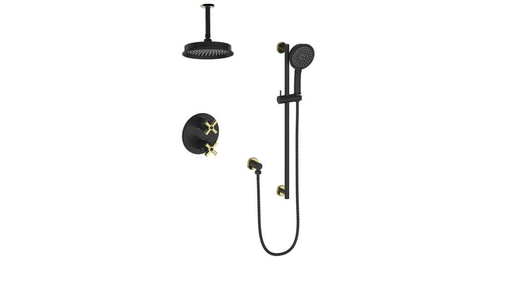 VOGT SET.Z1.220.216 Zehn 2-Way Shower Kit with 6" Ceiling Arm