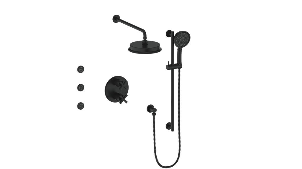 VOGT SET.Z1.320.810 Zehn 3-Way TH Shower Kit with Body Jets