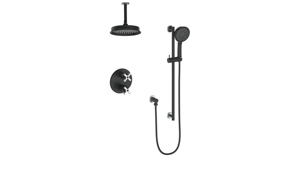 VOGT SET.Z1.220.216 Zehn 2-Way Shower Kit with 6" Ceiling Arm