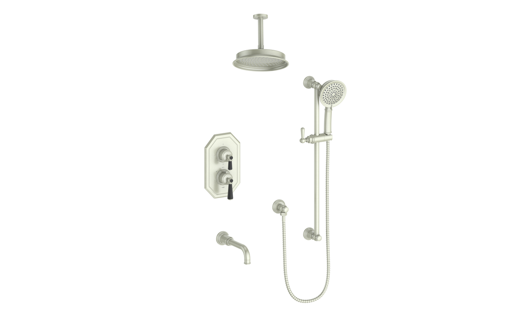 VOGT SET.C11.320.316 Carinthia 3-Way TH Shower Kit with 6" Ceiling Arm