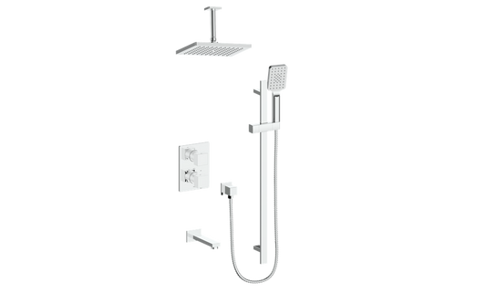 VOGT SET.AP.320.326 Kapfenberg 3-Way TH Shower Kit with 6" Ceiling Arm