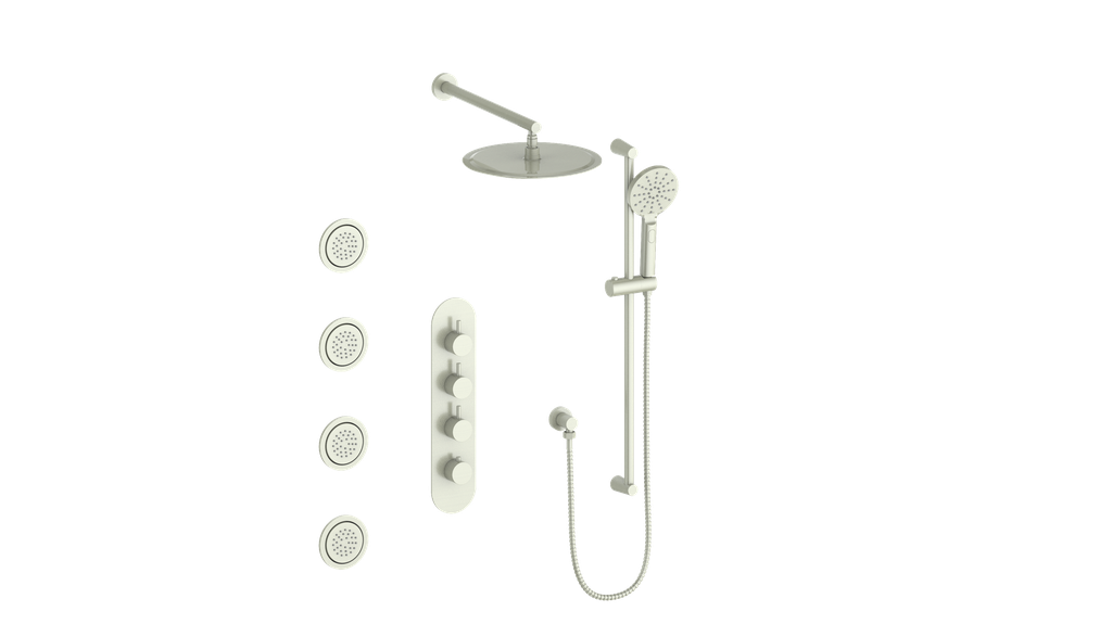 VOGT SET.WL.350.930 Worgl 3/4" High-Flow TH Shower Kit with Body Jets