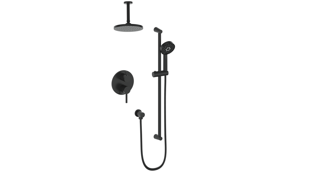 VOGT SET.OR.210.216 Worgl 2-Way PB Shower Kit with 6" Ceiling Arm