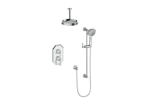 VOGT SET.C1.220.216 Carinthia 2-Way TH Shower Kit with 6" Ceiling Arm