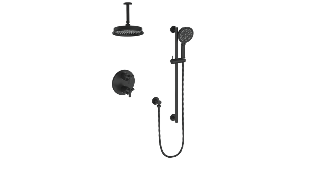 VOGT SET.Z1.220.216 Zehn 2-Way Shower Kit with 6" Ceiling Arm