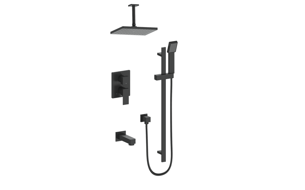 VOGT SET.AP.310.316 Kapfenberg 3-Way PB Shower Kit with 6" Ceiling Arm