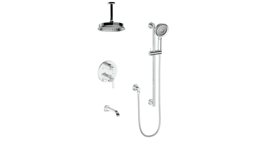 VOGT SET.Z1.320.316 Zehn 3-Way TH Shower Kit with 6" Ceiling Arm