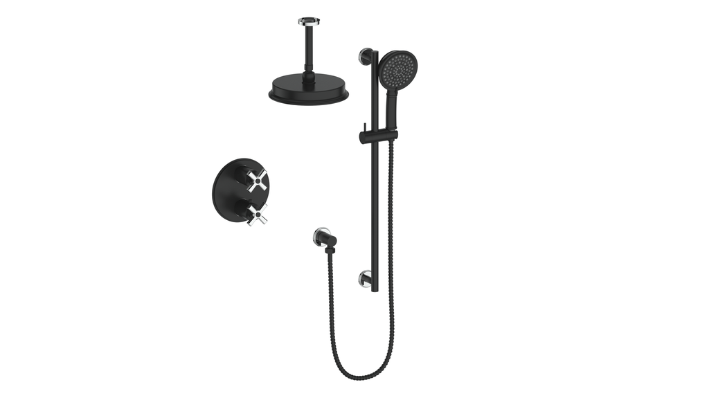 VOGT SET.Z1.220.216 Zehn 2-Way Shower Kit with 6" Ceiling Arm