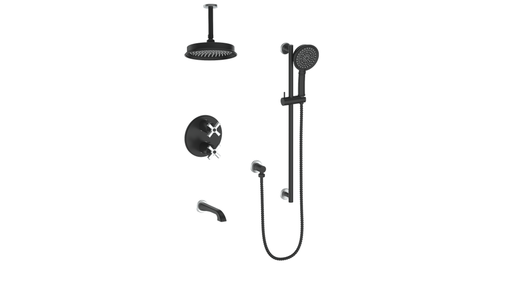 VOGT SET.Z1.320.316 Zehn 3-Way TH Shower Kit with 6" Ceiling Arm