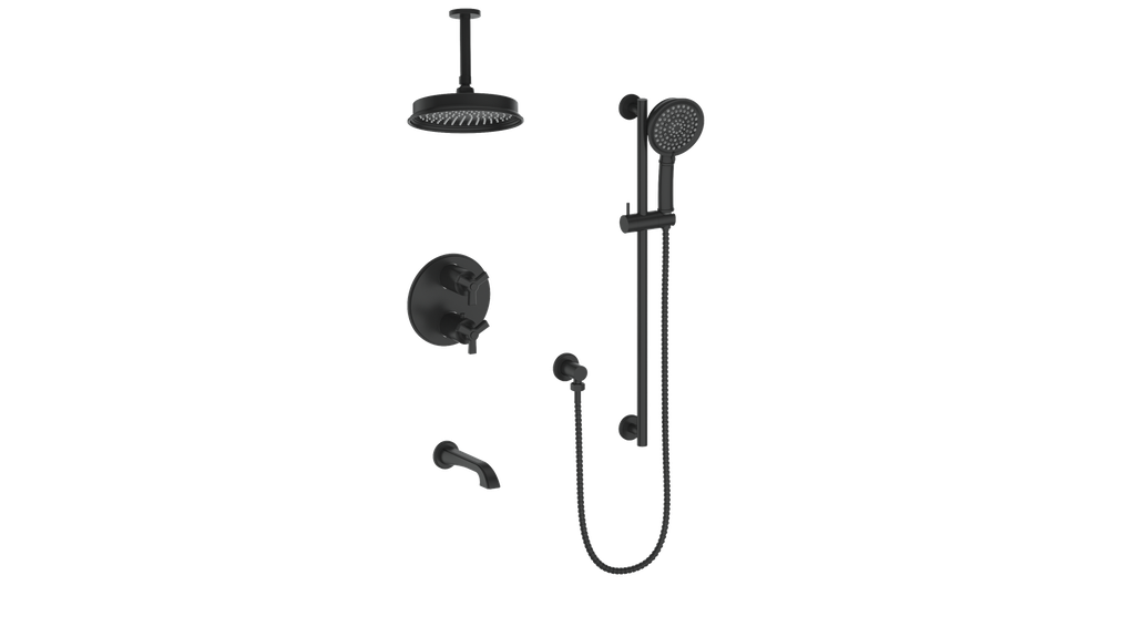 VOGT SET.Z1.320.316 Zehn 3-Way TH Shower Kit with 6" Ceiling Arm