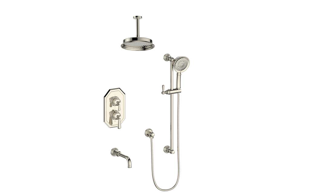 VOGT SET.C11.320.316 Carinthia 3-Way TH Shower Kit with 6" Ceiling Arm