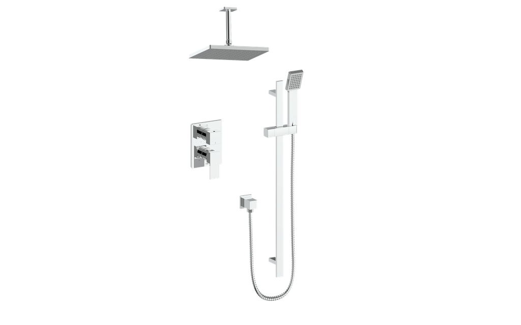 VOGT SET.AP.210.216 Kapfenberg 2-Way PB Shower Kit with 6" Ceiling Arm