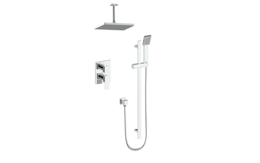 VOGT SET.AP.210.216 Kapfenberg 2-Way PB Shower Kit with 6" Ceiling Arm