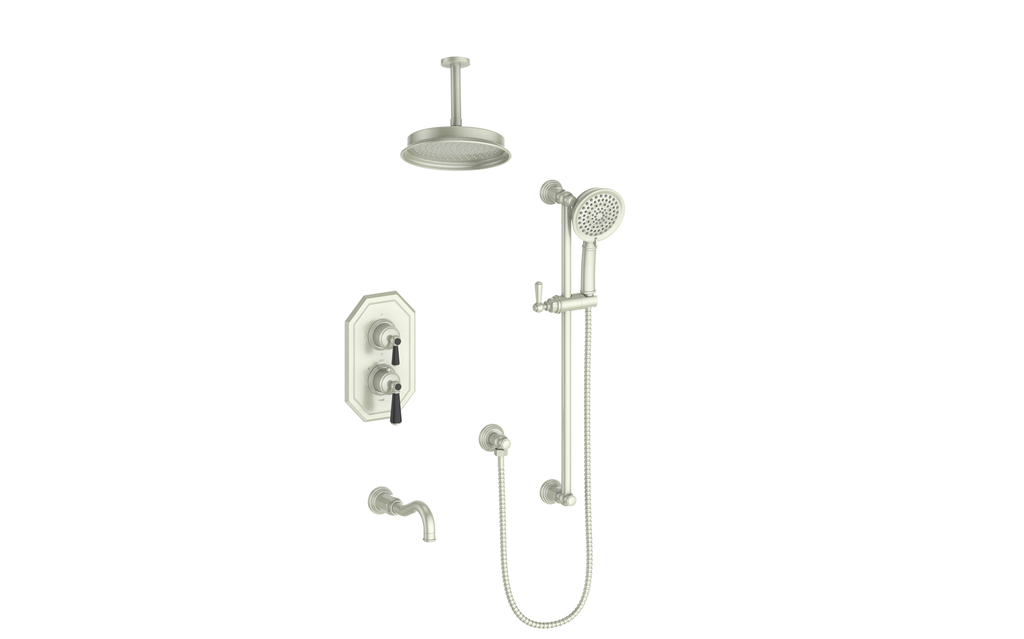 VOGT SET.C12.320.316 Carinthia 3-Way TH Shower Kit with 6" Ceiling Arm