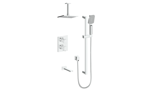 VOGT SET.NU.320.316 Niveau 3-Way TH Shower Kit with 6" Ceiling Arm