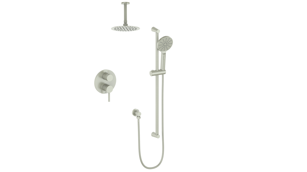 VOGT SET.WL.210.216 Worgl 2-Way PB Shower Kit with 6" Ceiling Arm