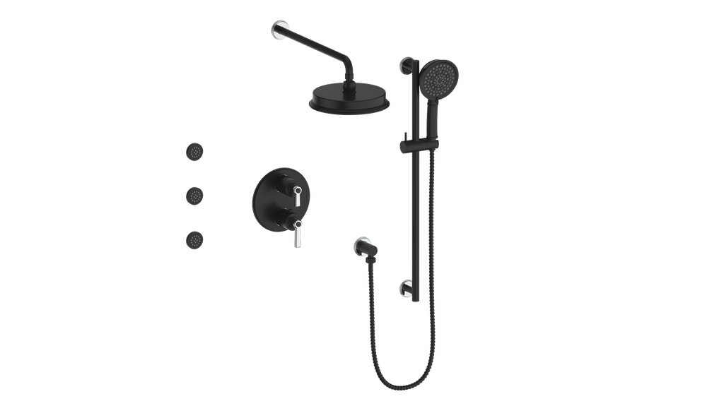 VOGT SET.Z1.320.810 Zehn 3-Way TH Shower Kit with Body Jets