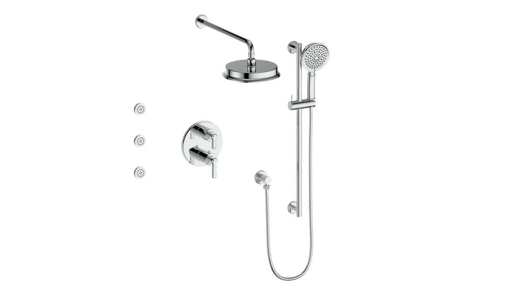 VOGT SET.Z1.320.810 Zehn 3-Way TH Shower Kit with Body Jets